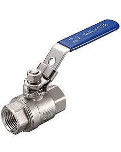 NPT Female 316 Stainless Steel 2-Piece Full-Port Ball Valve 1000 PSI WOG | Select Size