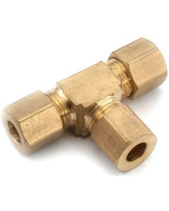 3/8" Tube Lead Free Brass Compression Tee Fitting