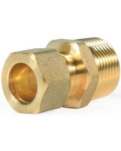 (Lead Free) Compression Tube x NPT Male Thread Brass Fitting | Select Size