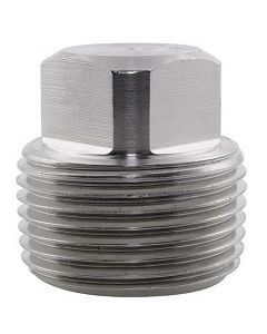 NPT Threaded Pipe Plug Forged Stainless Steel 3000 High Pressure Fitting | Select Size and SS Type