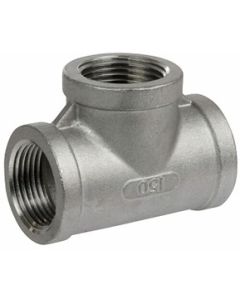 NPT Female Threaded Tee 304 Stainless Steel 150 Pipe T Fitting | Select Size
