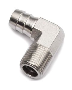 5/16" Hose Barb x 1/4 NPT Male Thread | Brass 90 Degree Elbow Fitting