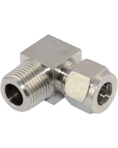 1/2" OD Tube x 1/2" NPT Male Stainless Steel Compression Elbow Fitting