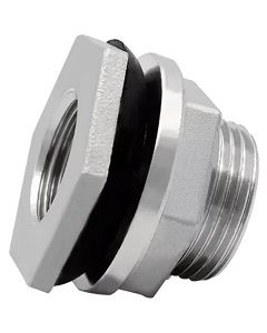 1" NPT Female Stainless Steel Bulkhead Fitting
