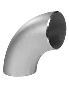 1/2" Pipe Long Radius 316 Stainless Steel 90 Elbow Butt Weld Fitting | Select Schedule