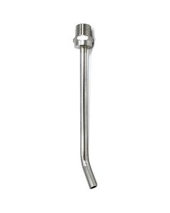 8" Length 3/8" OD Tube 1/2" NPT Male Thread 304 Stainless Steel Pickup Tube
