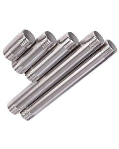 1/4" NPT 304 Stainless Steel Schedule 40 Pipe Nipples | Select Length
