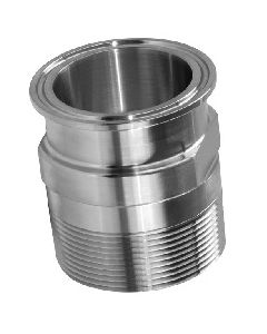 Tri-Clamp X NPT Male Thread 304 Stainless Steel Sanitary Fitting | Select Size