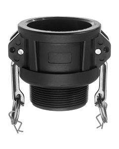 (Type B) Male NPT x Female Camlock Coupler Polypropylene | Select Size