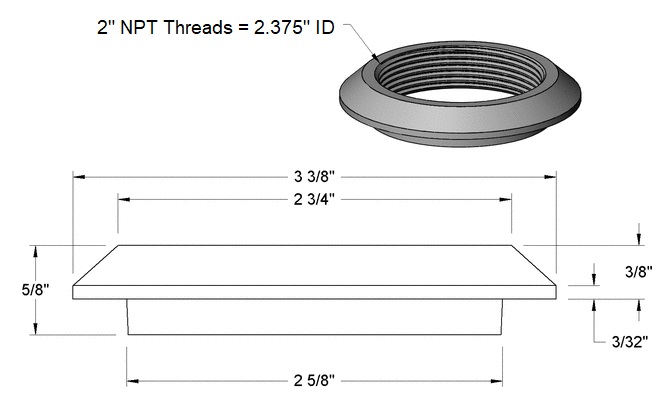 2" Steel Spud Specs