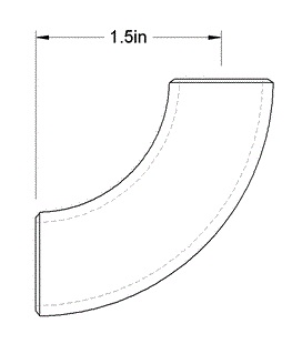 1/2" Butt Weld Elbow Specs